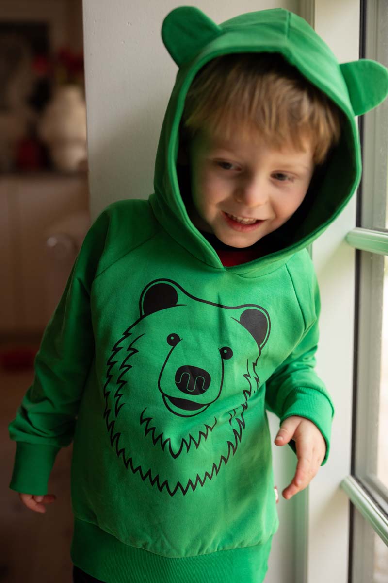 Dyrbellow Hoodie Green OUTLINE BJOERN