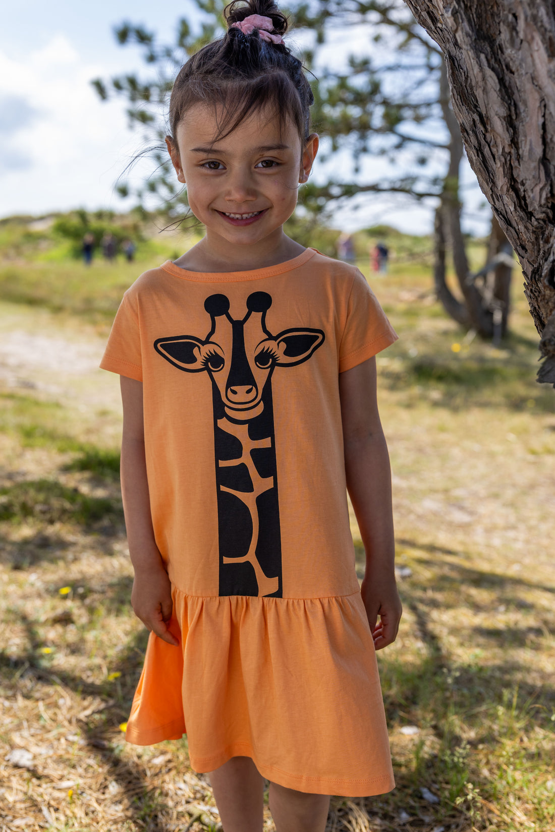 Dyrperky SS Dress Happy Apricot GIRAF
