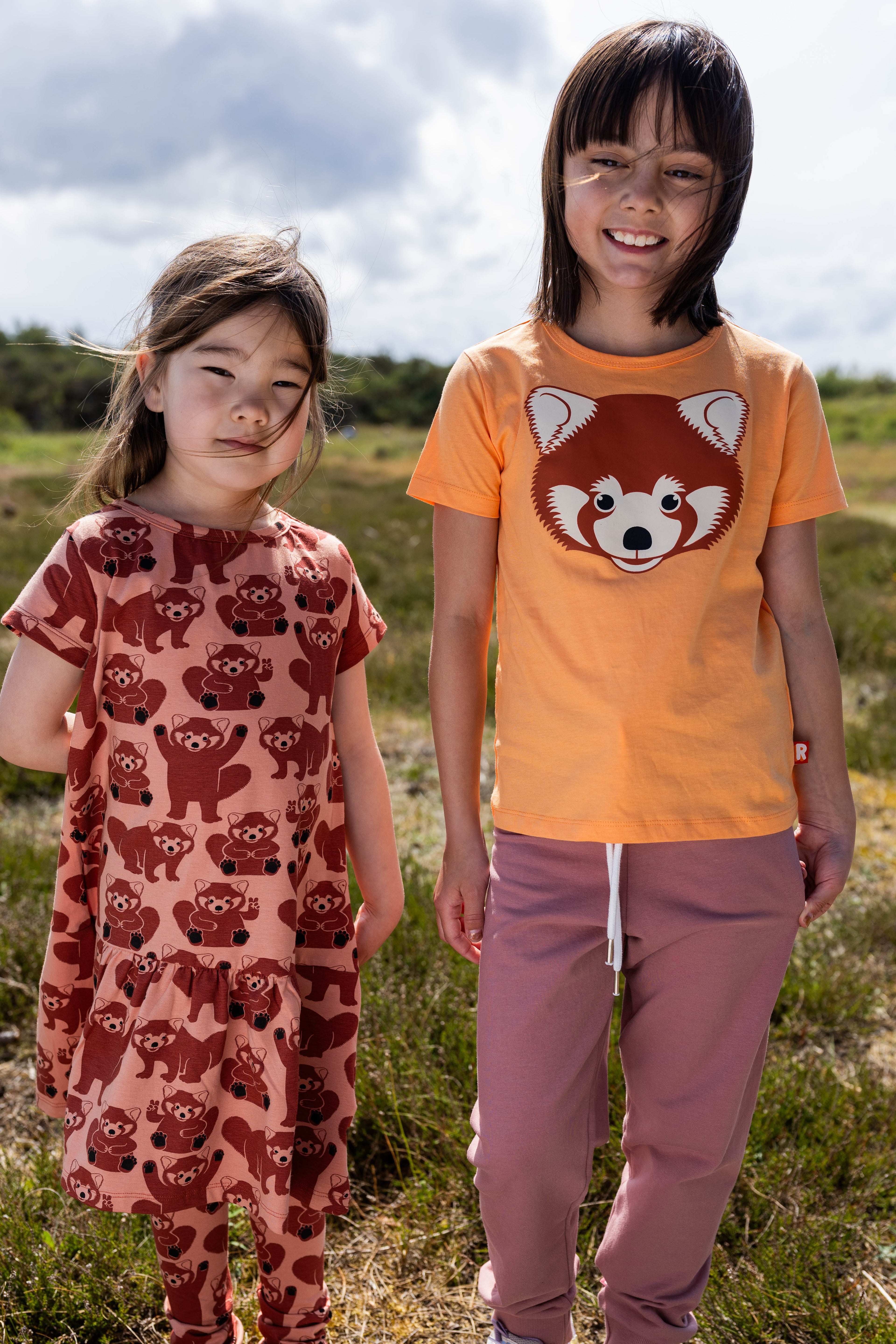 Dyrhide SS T Happy Apricot ROED PANDA