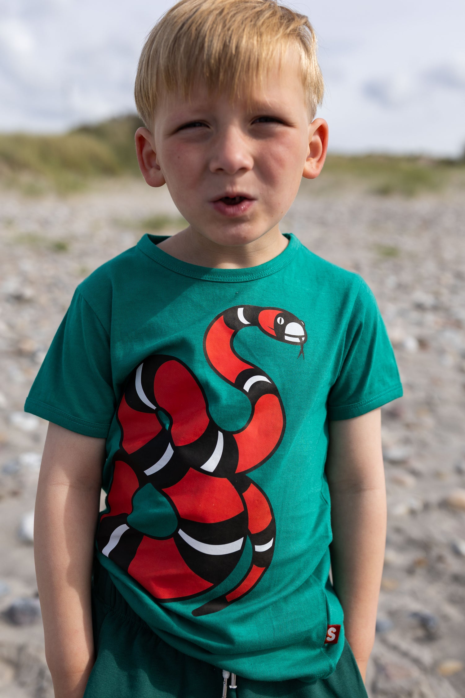 Dyrhide SS T Teal Lake SLANGE