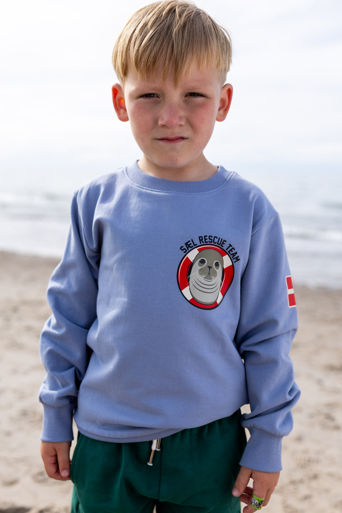 Lækker sweatshirt til børn med print af sæl