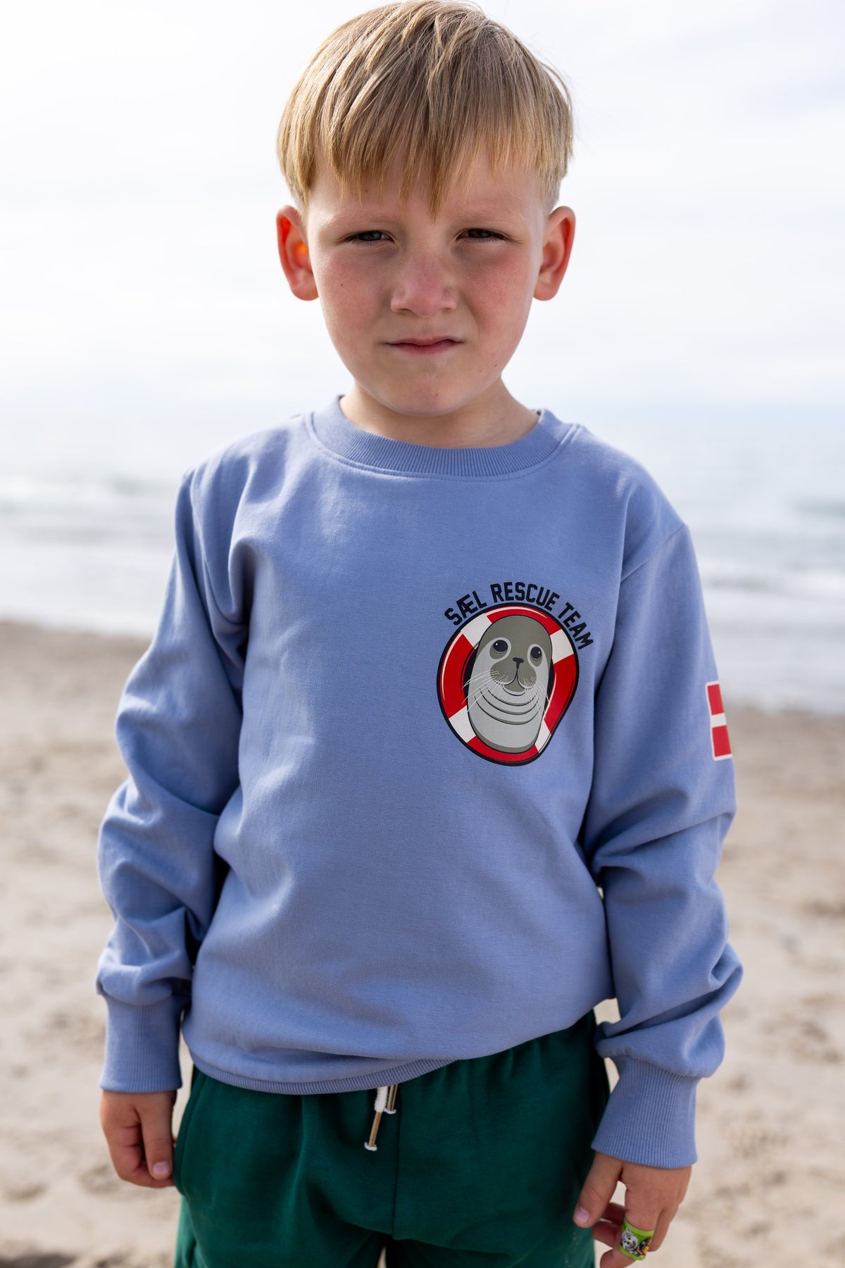 Lækker sweatshirt til børn med print af sæl
