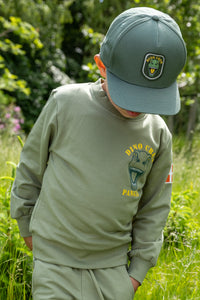 Dyrdino Crew Sweat Sage T-REX