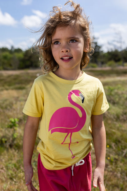 Dyrhide SS T Faded Yellow FLAMINGO