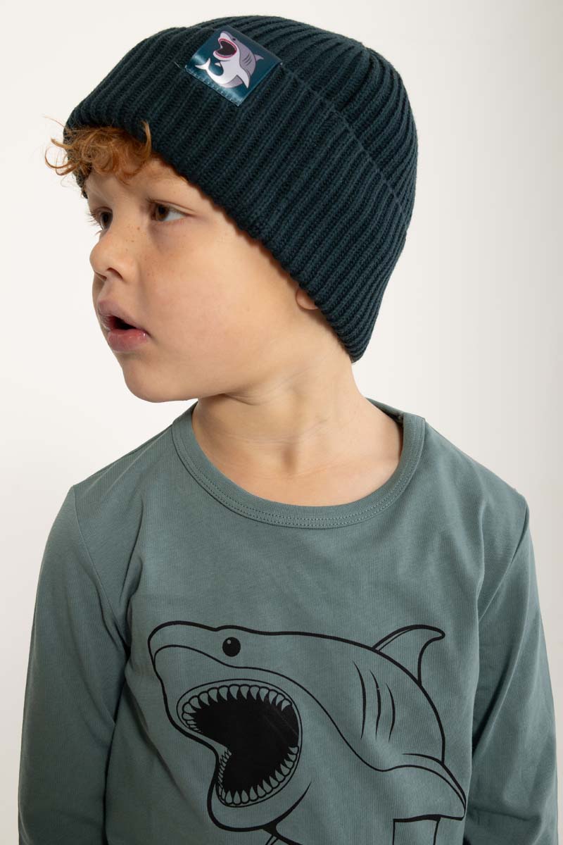 Dyrland Cotton Beanie Dark Slate