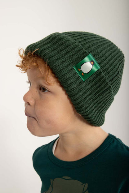 Dyrland Cotton Beanie Dark Pine