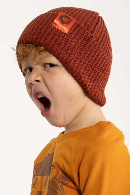 Dyrland Cotton Beanie Rust