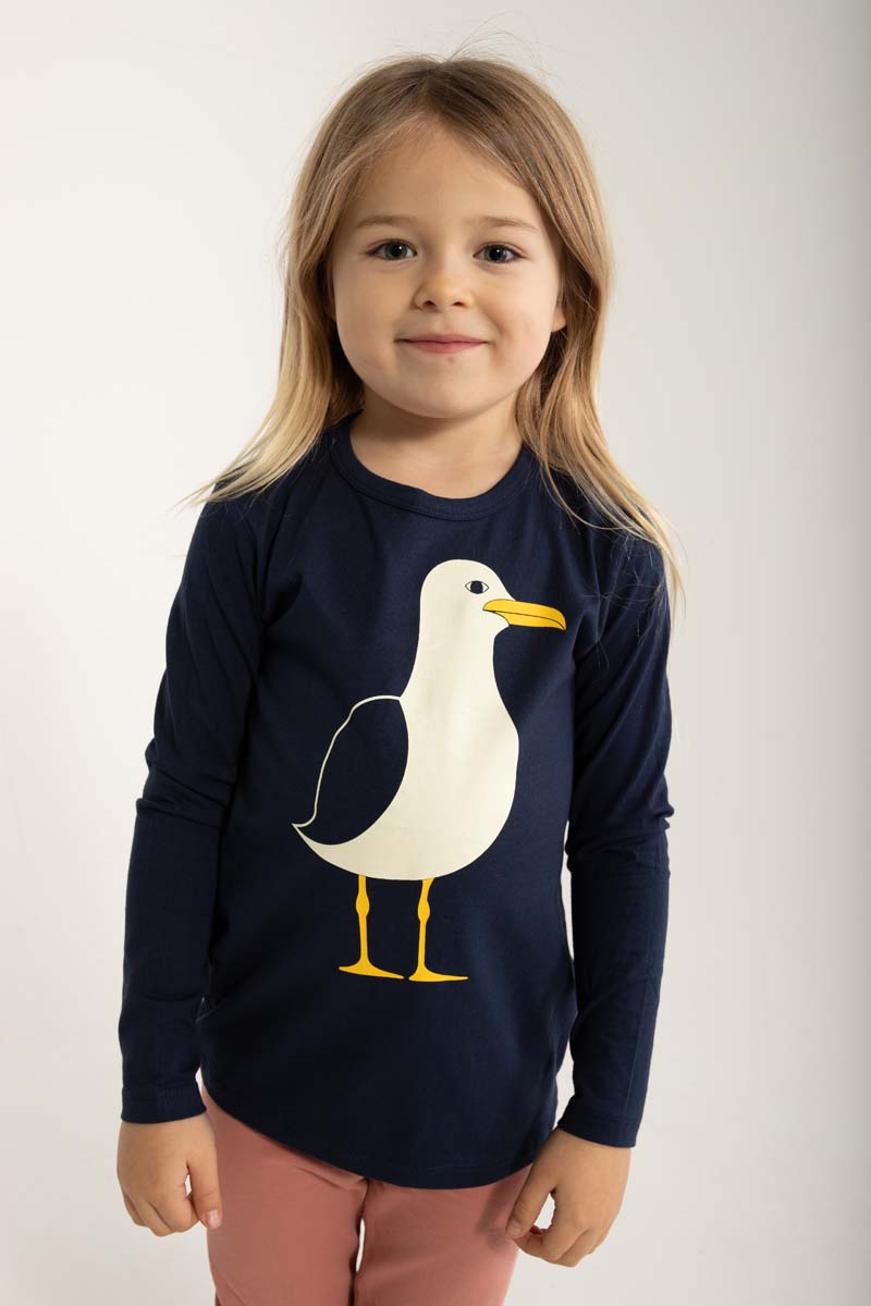 børne bluse med Måge