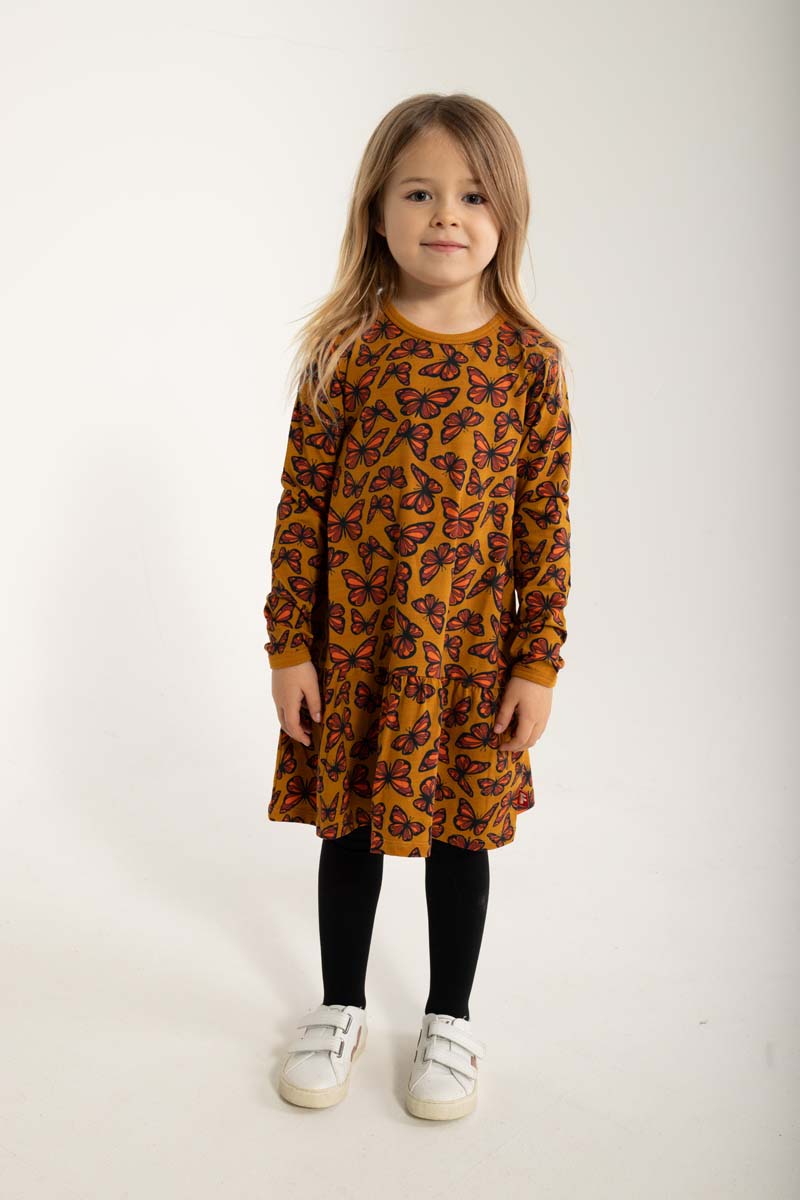 Dyrbirdy Dress Golden Honey FLUTTER