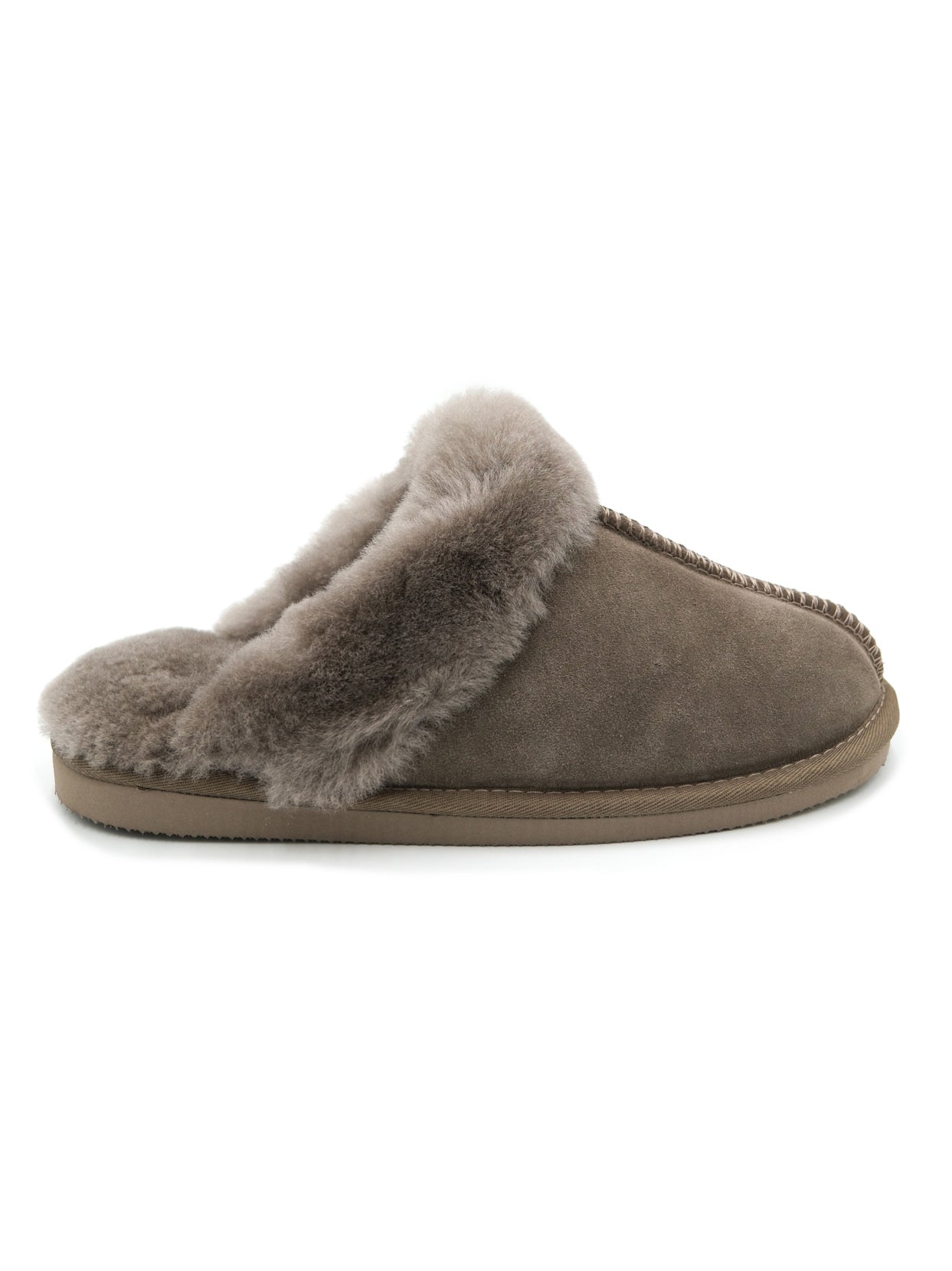 CPH Comfort Suede/Wool Slipper Stone