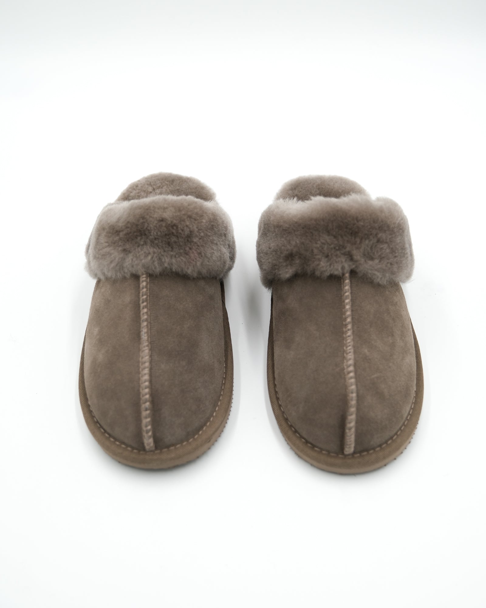 CPH Comfort Suede/Wool Slipper Stone