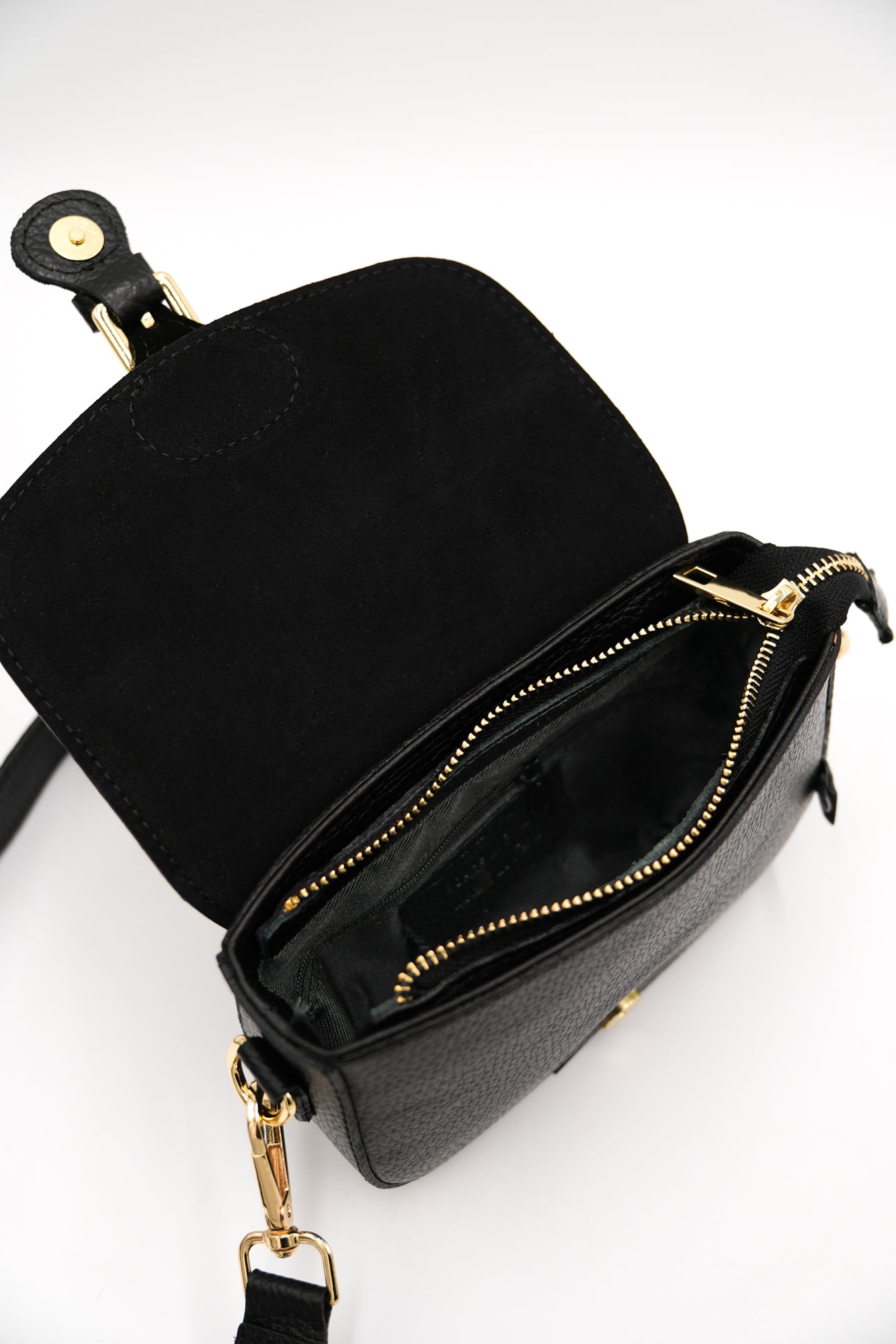 Danebernadotte Leather Shoulder Bag Black