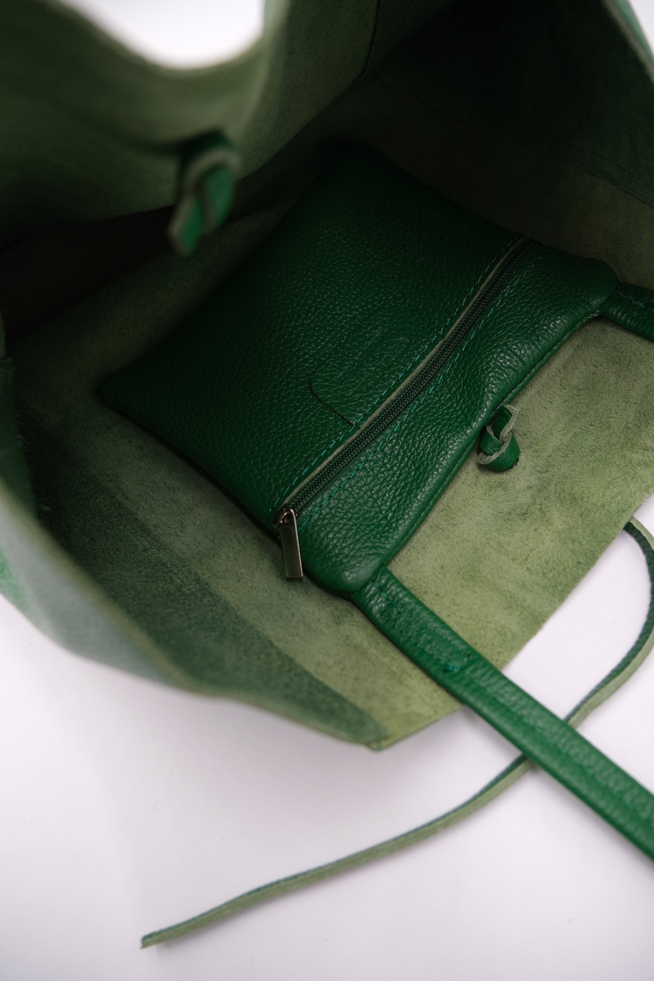 DaneHolstein Leather Tote Bag Green