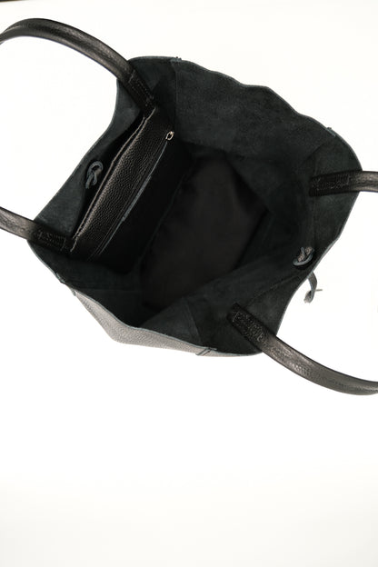 DaneHolstein Leather Tote Bag Black