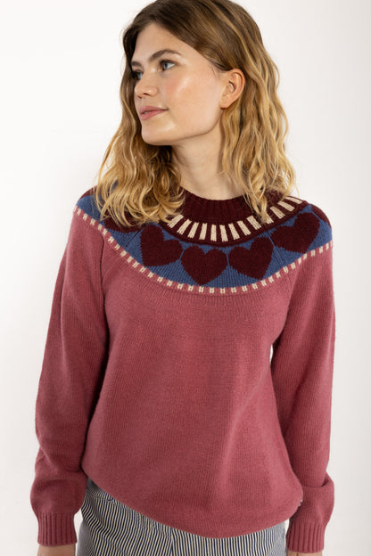 Daneglamping Wool Sweater Berry Compote HEART