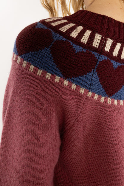 Daneglamping Wool Sweater Berry Compote HEART