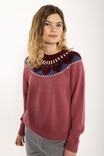 Daneglamping Wool Sweater Berry Compote HEART