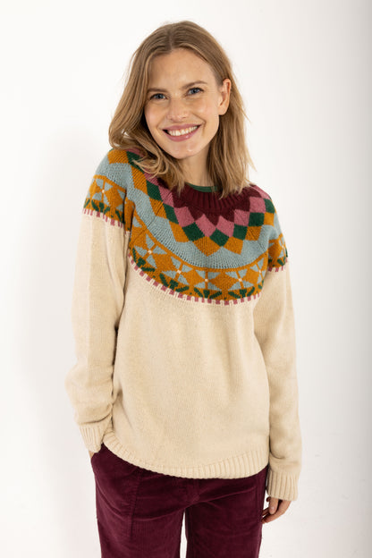 Daneglamping Wool Sweater Light Beige Jaquard 26