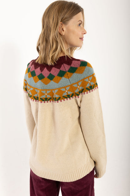 Daneglamping Wool Sweater Light Beige Jaquard 26