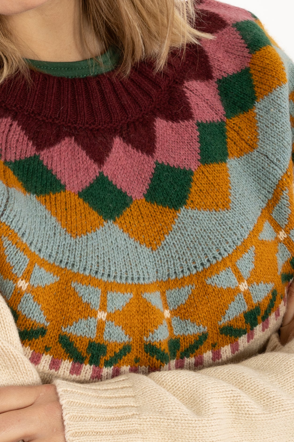 Daneglamping Wool Sweater Light Beige Jaquard 26