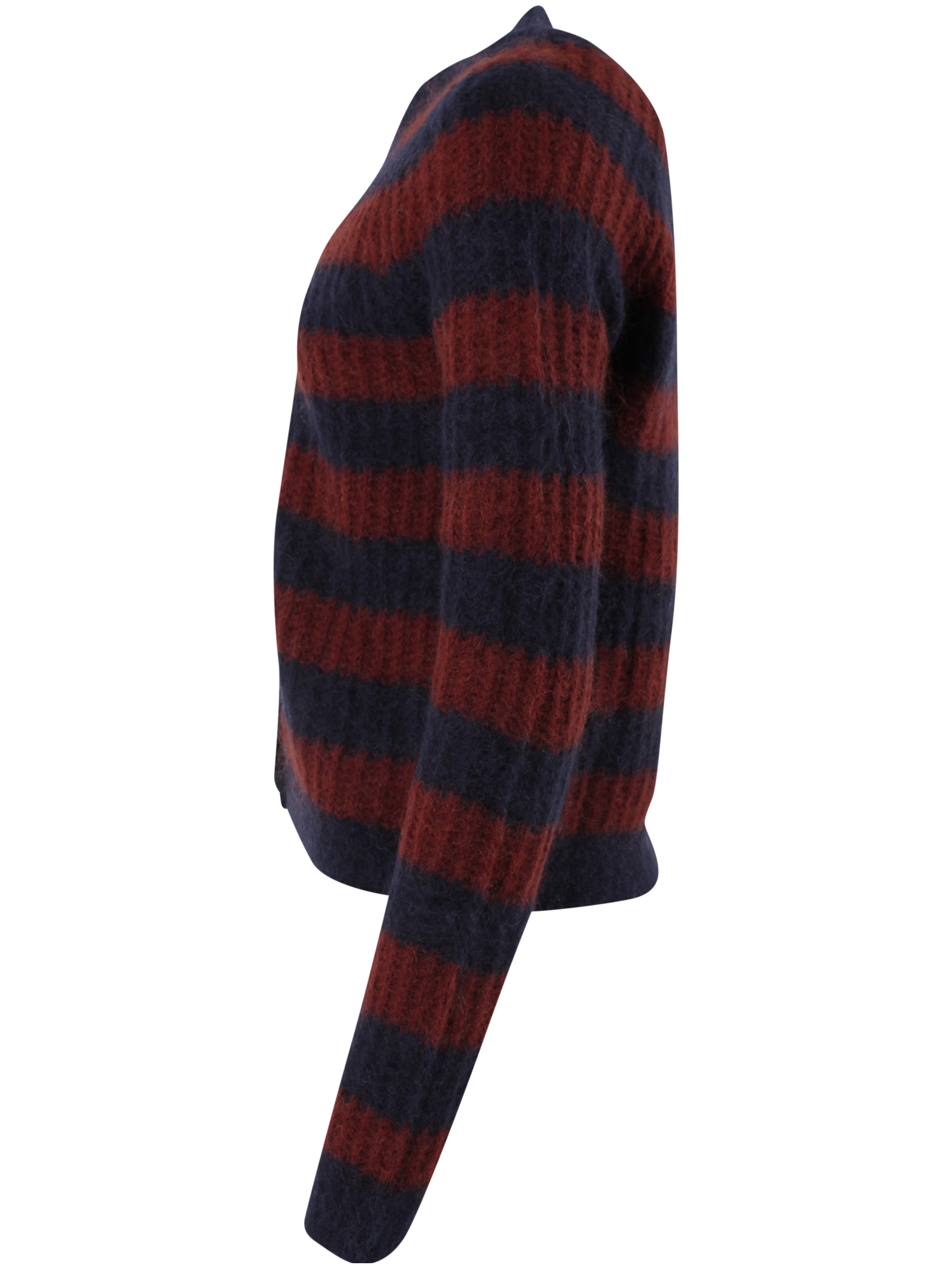 Danadorable Mohair Cardigan Dark Navy/Dark Wine
