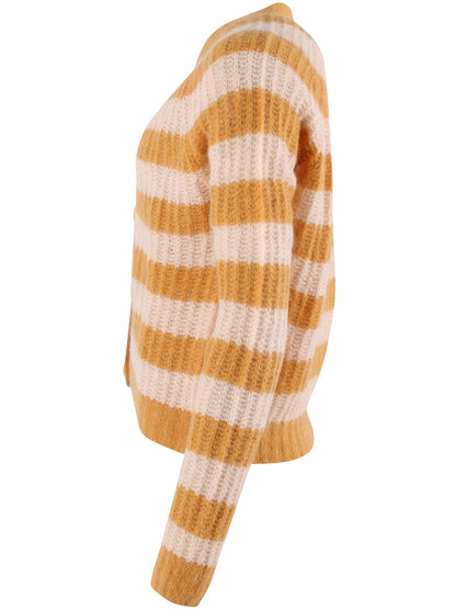 Danadorable Mohair Cardigan Nougat/Golden Honey