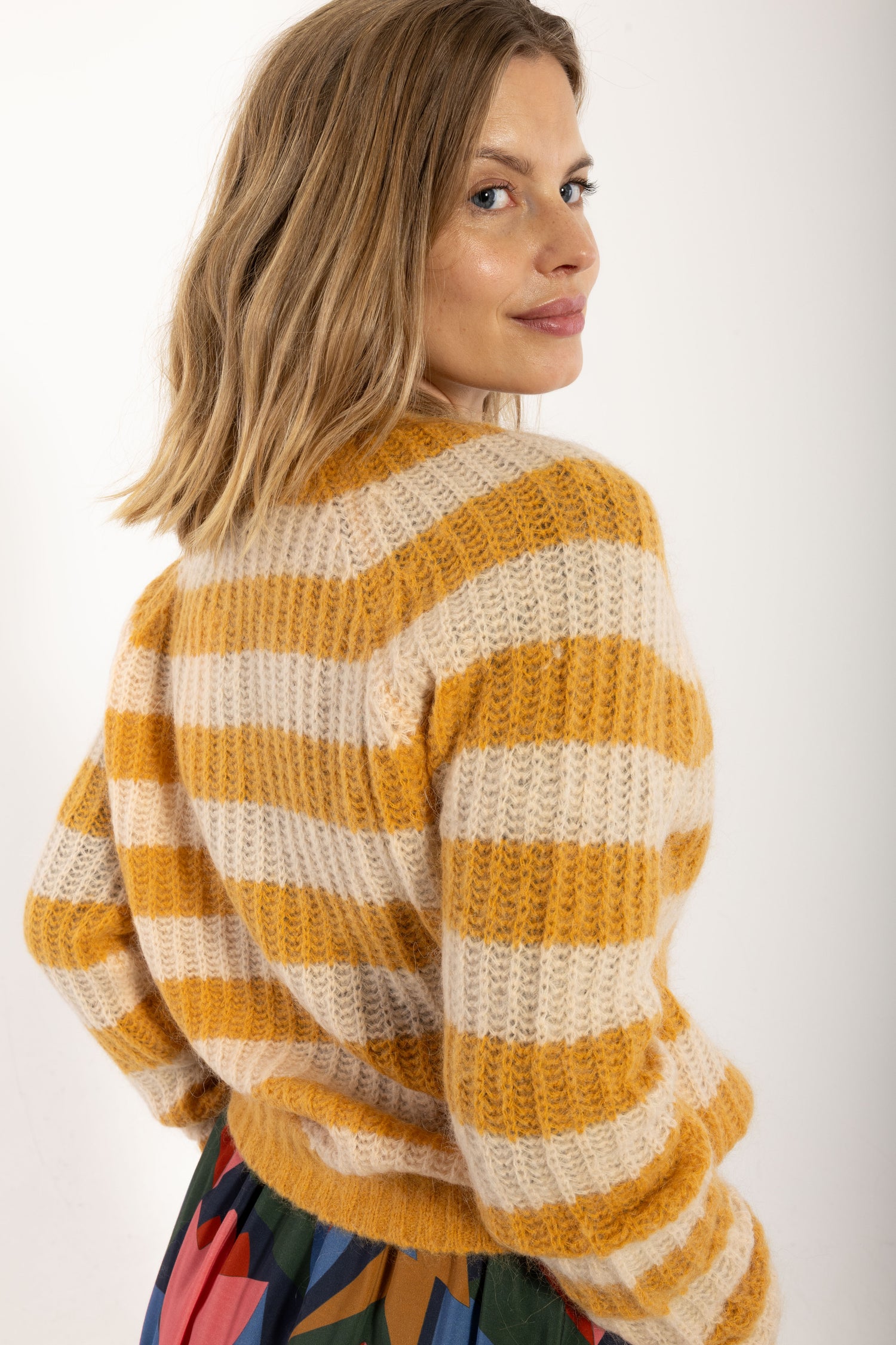 Danadorable Mohair Cardigan Nougat/Golden Honey