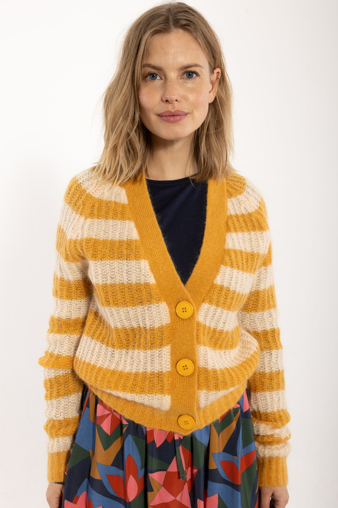 Danadorable Mohair Cardigan Nougat/Golden Honey