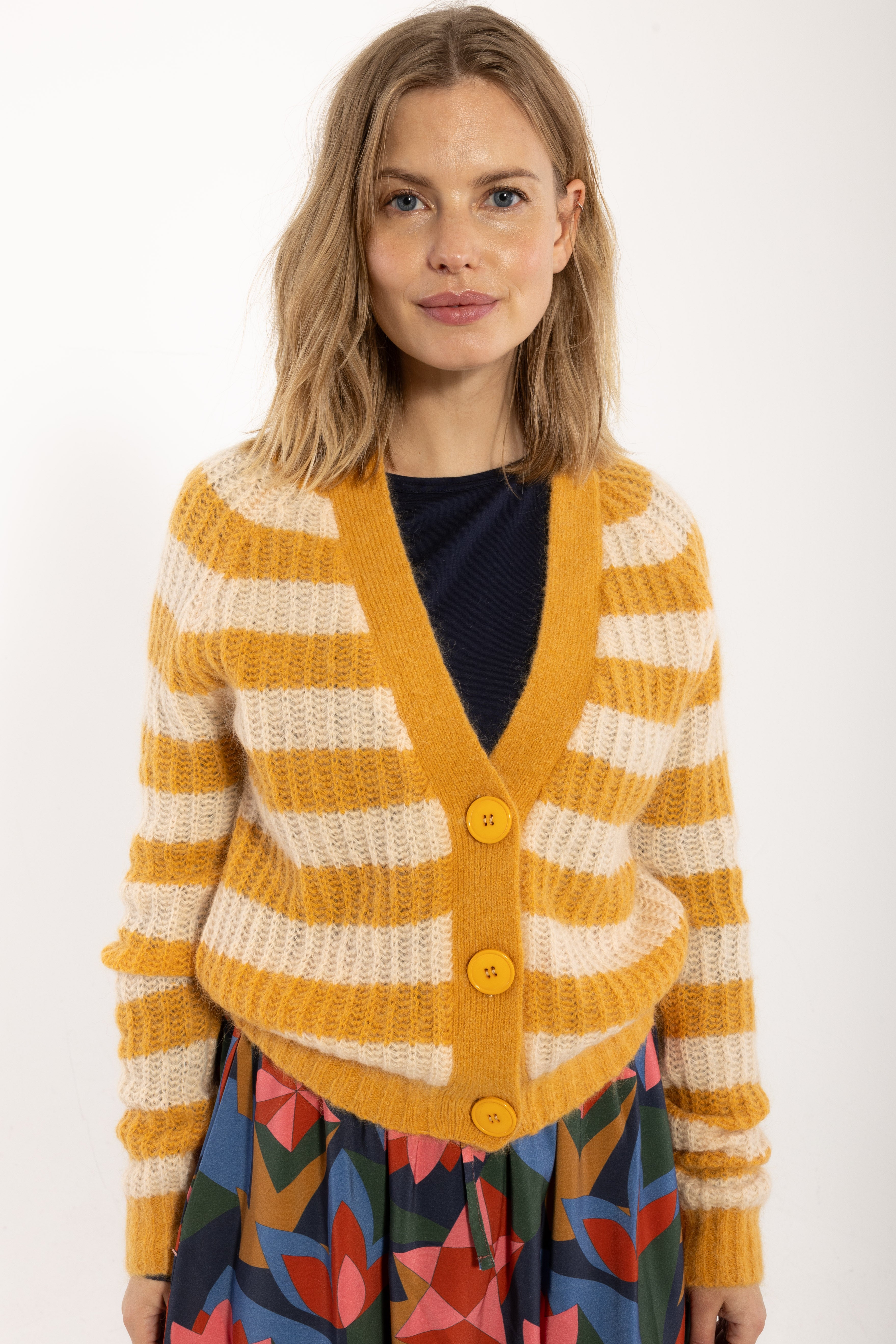 Danadorable Mohair Cardigan Nougat/Golden Honey