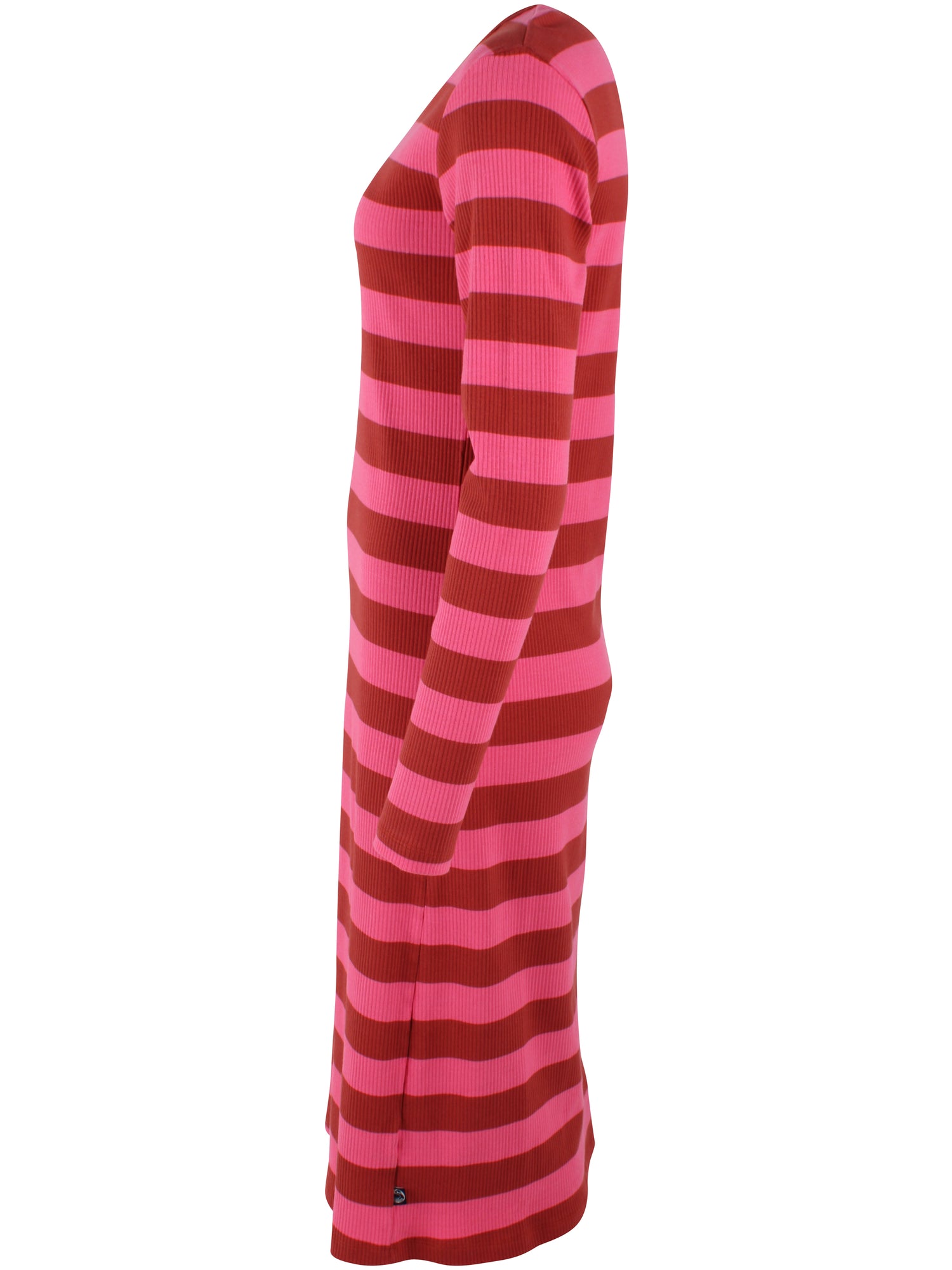 Danicon LS Ribbing Dresss Chili/Soft Cherry
