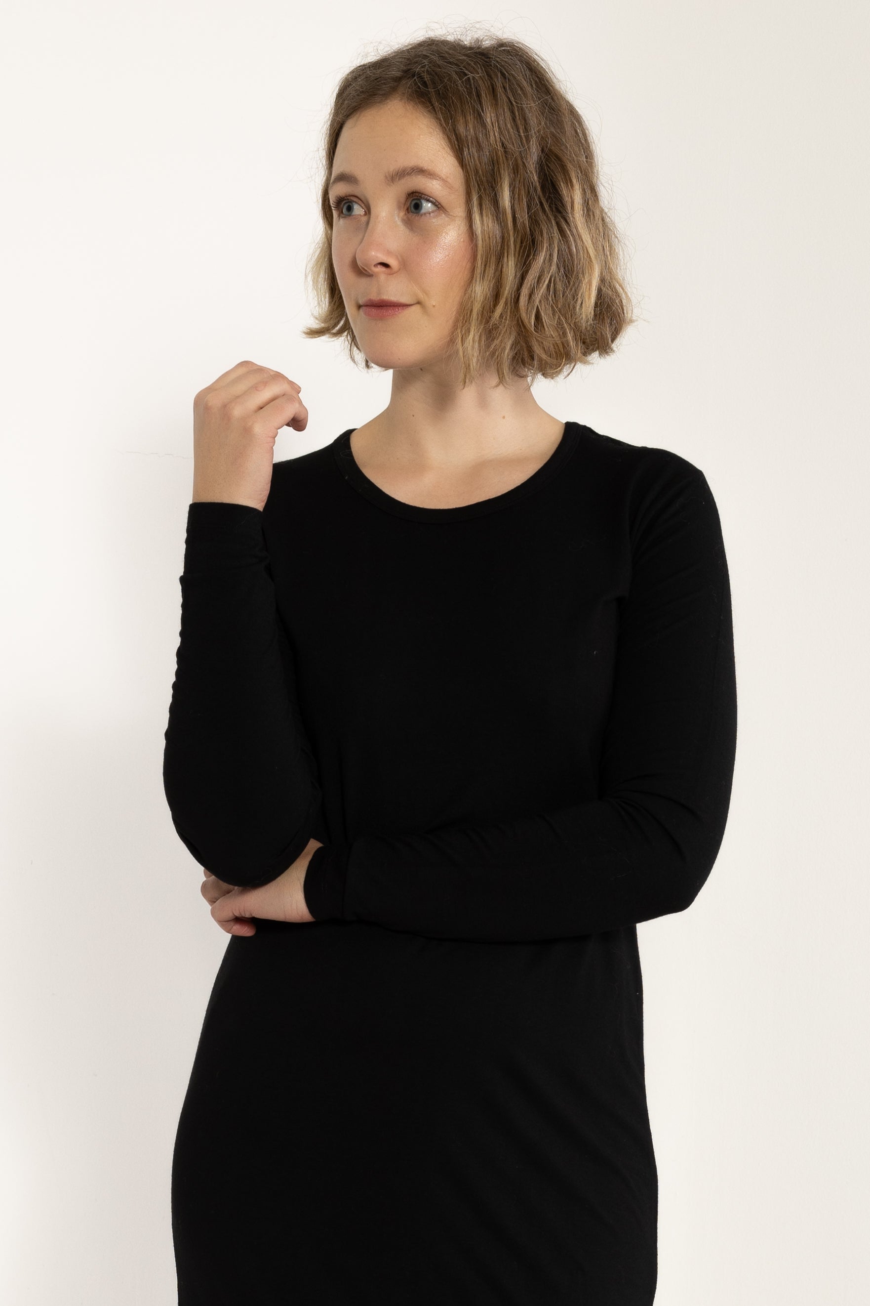 Danicon LS Wool Dress Black