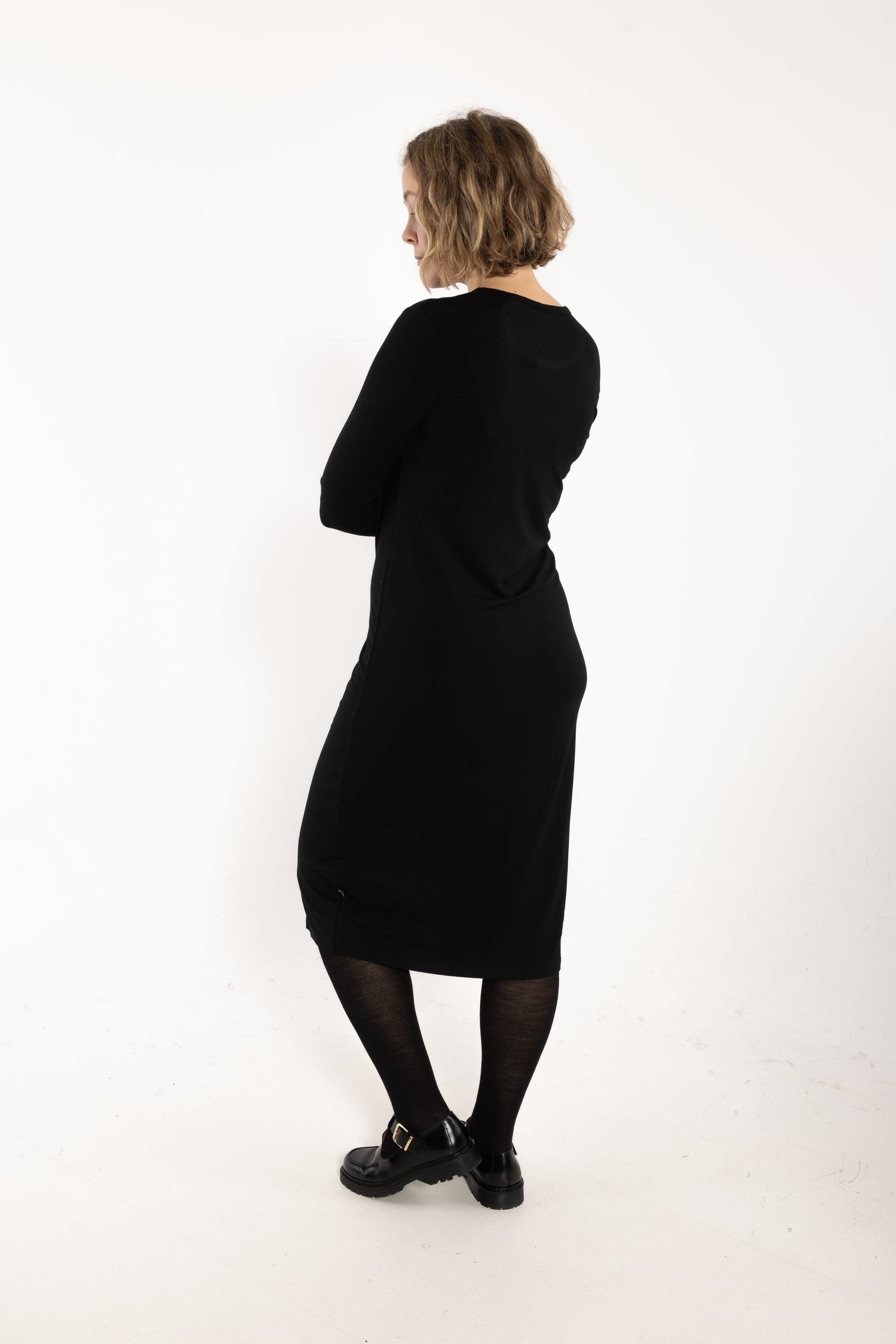 Danicon LS Wool Dress Black