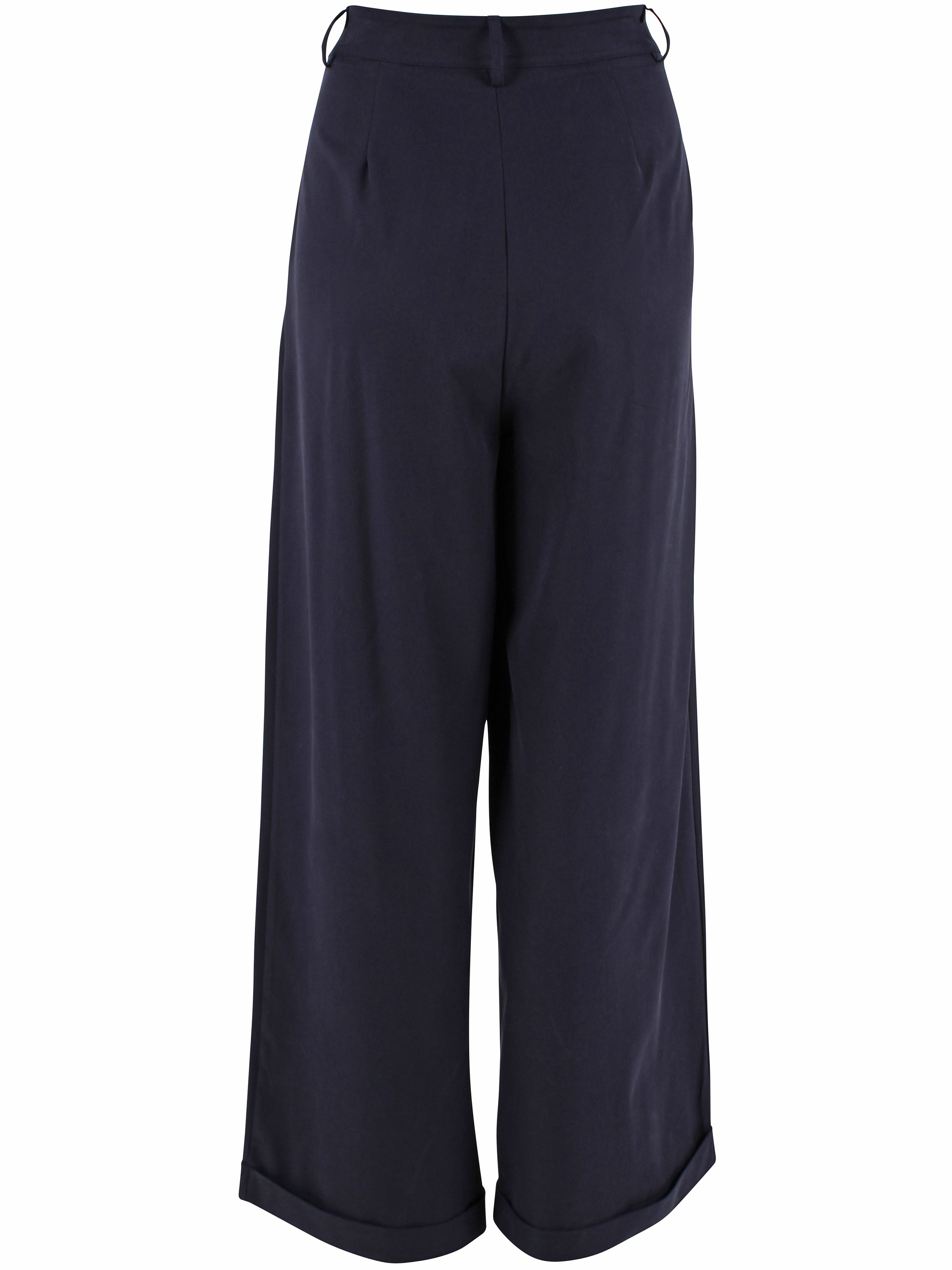 Danowl Smooth Viscose Pants Dark Navy