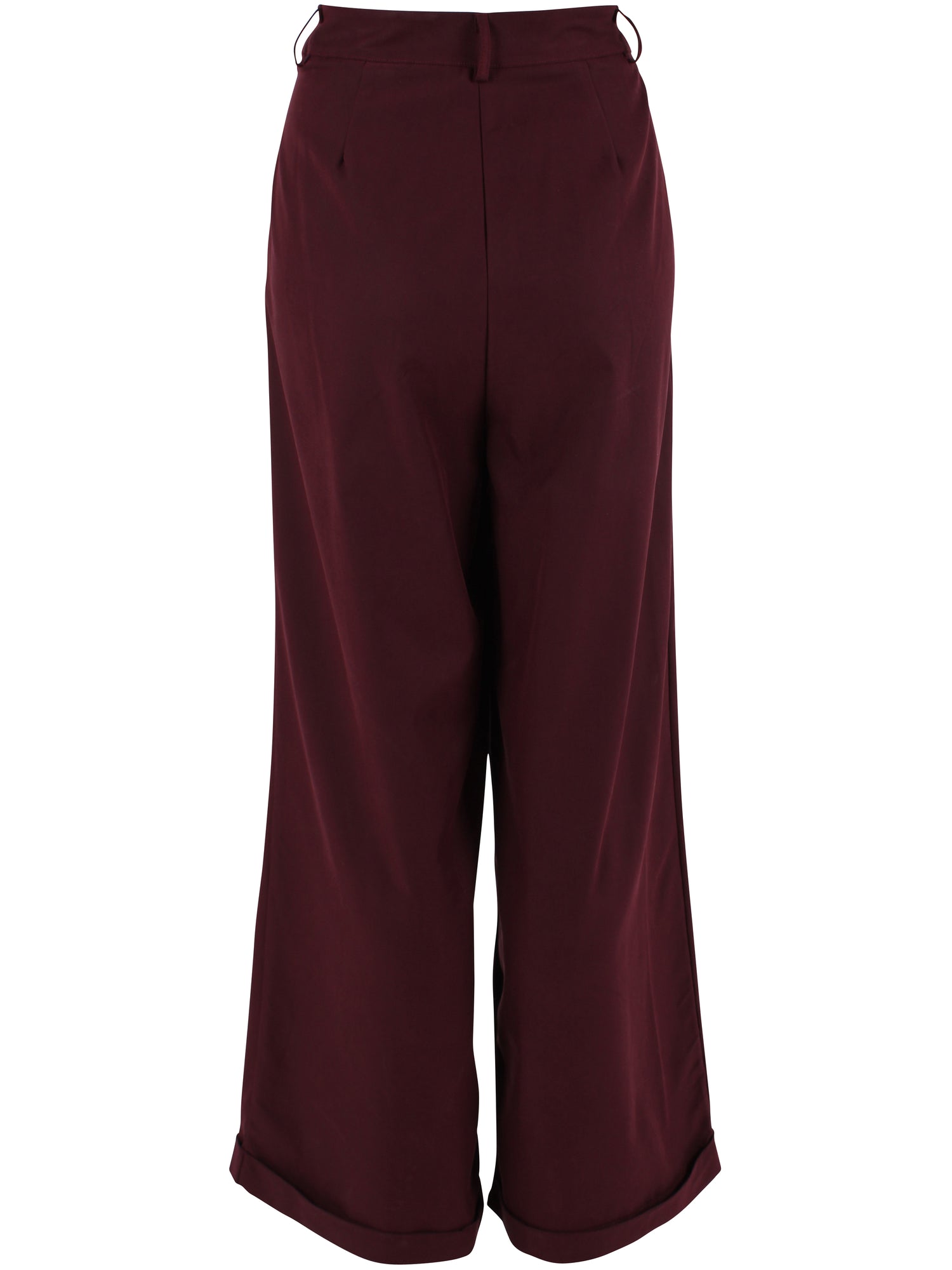 Danowl Smooth Viscose Pants Dark Wine