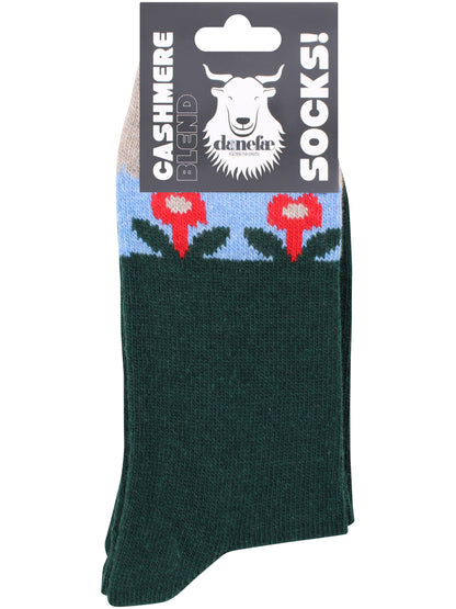 Danalvhild Cashmere Socks Green TULIP