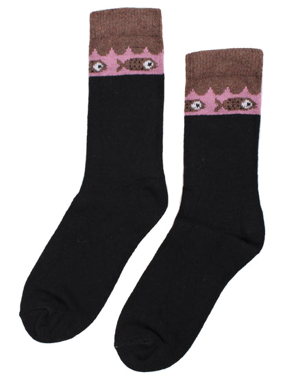 Danalvhild Cashmere Socks Black FISH