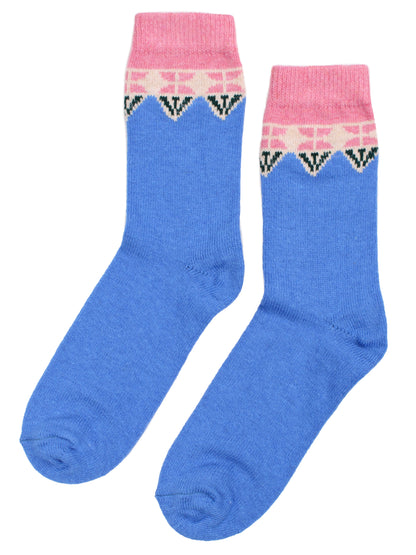 Danalvhild Cashmere Socks Navy Flower