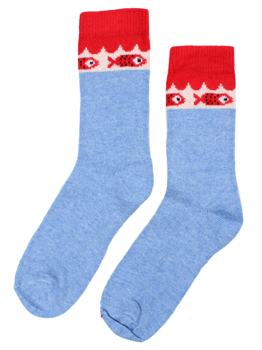 Danalvhild Cashmere Socks Light Blue FISH