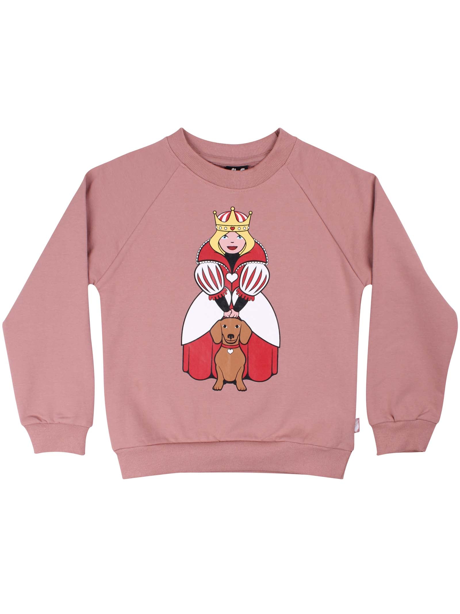 Sweater til børn med Dronning og hund