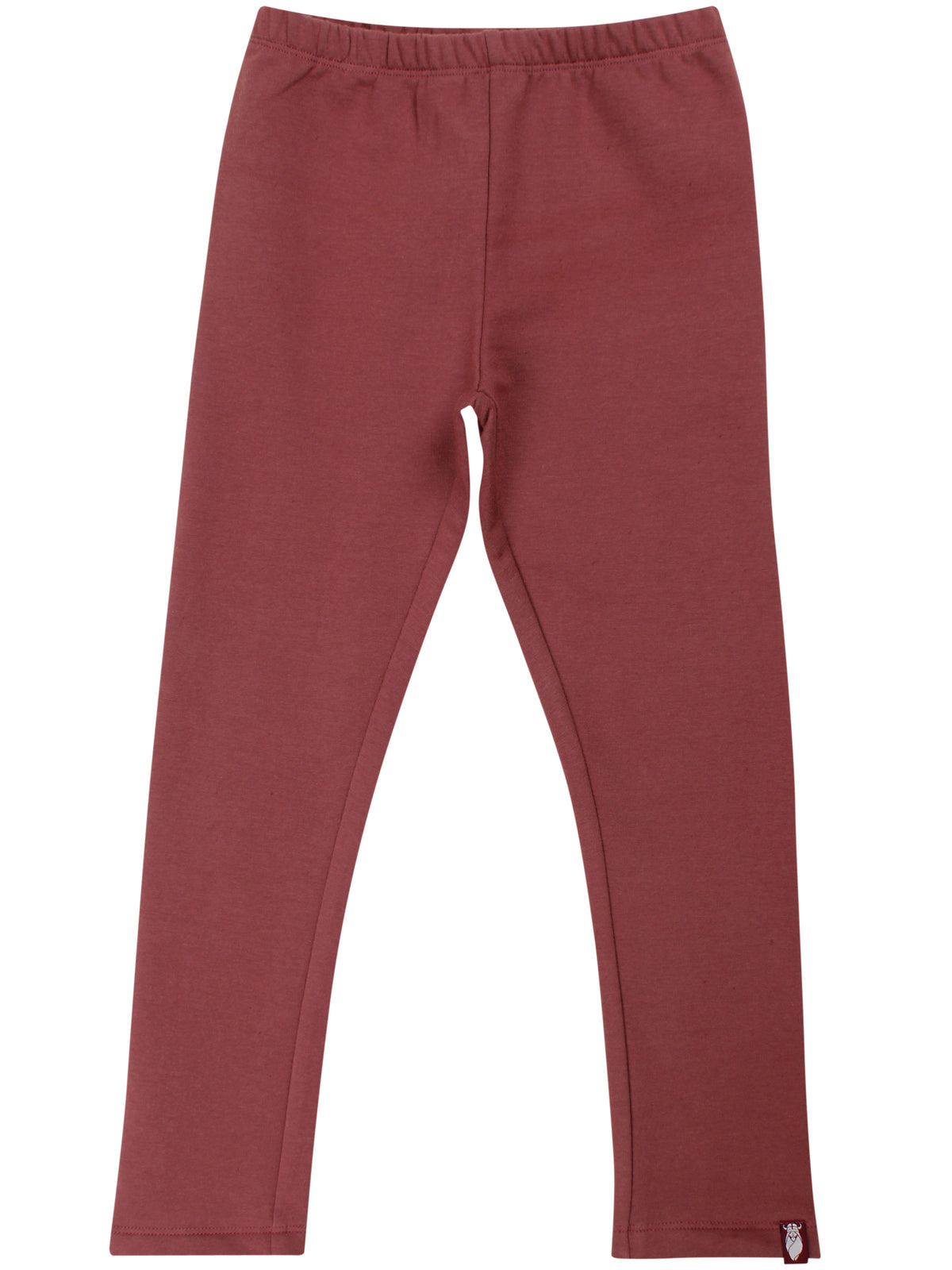 Lækre og varme kirsebærrøde leggings i bomuld til børn