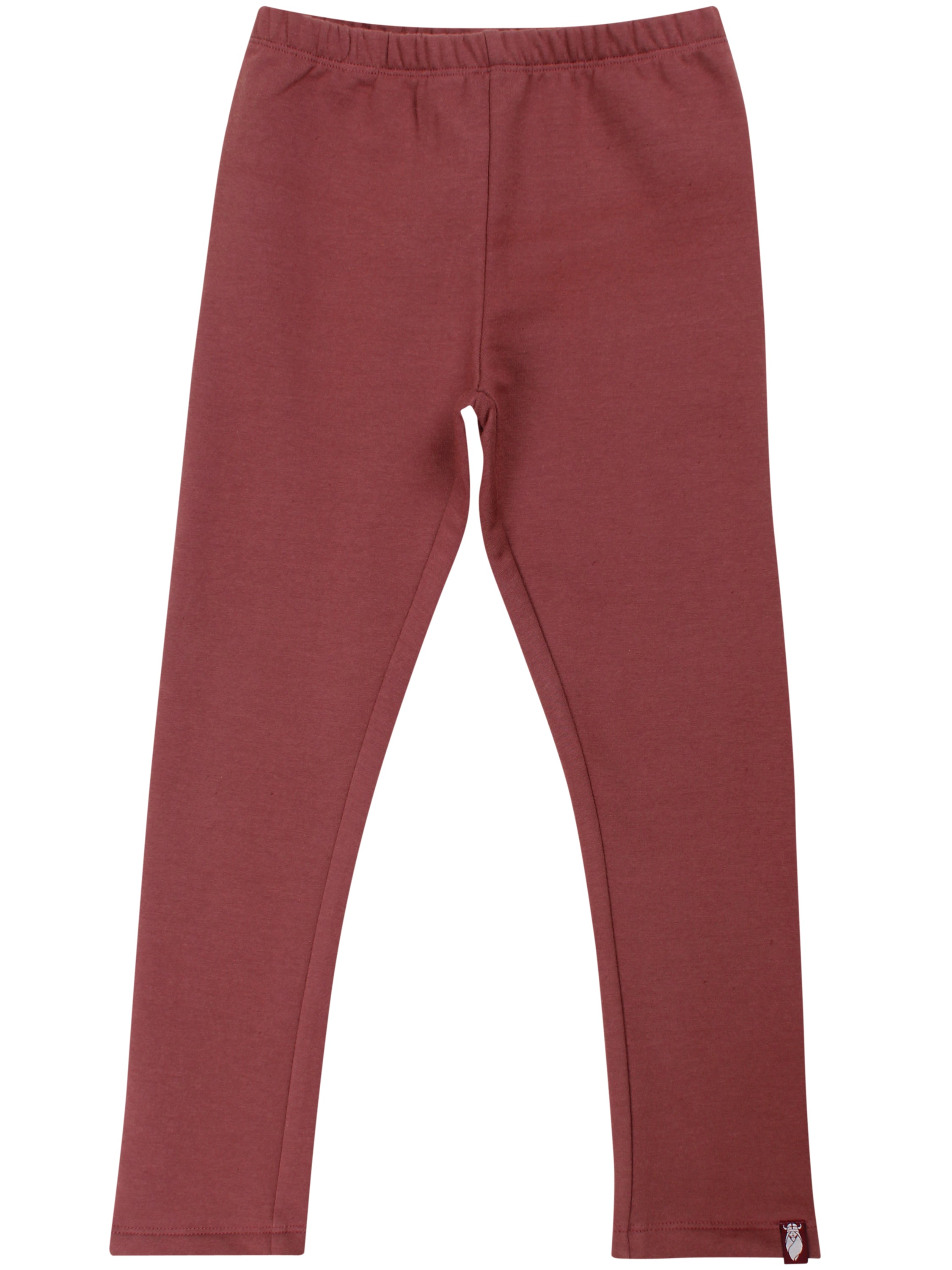 Lækre og varme kirsebærrøde leggings i bomuld til børn