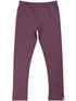 Lækre og varme grålilla leggings i bomuld til børn