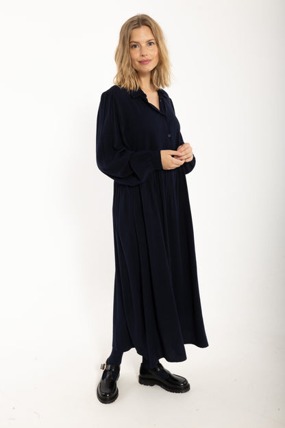 Danebarley Wool-Mix Dress Dark Navy