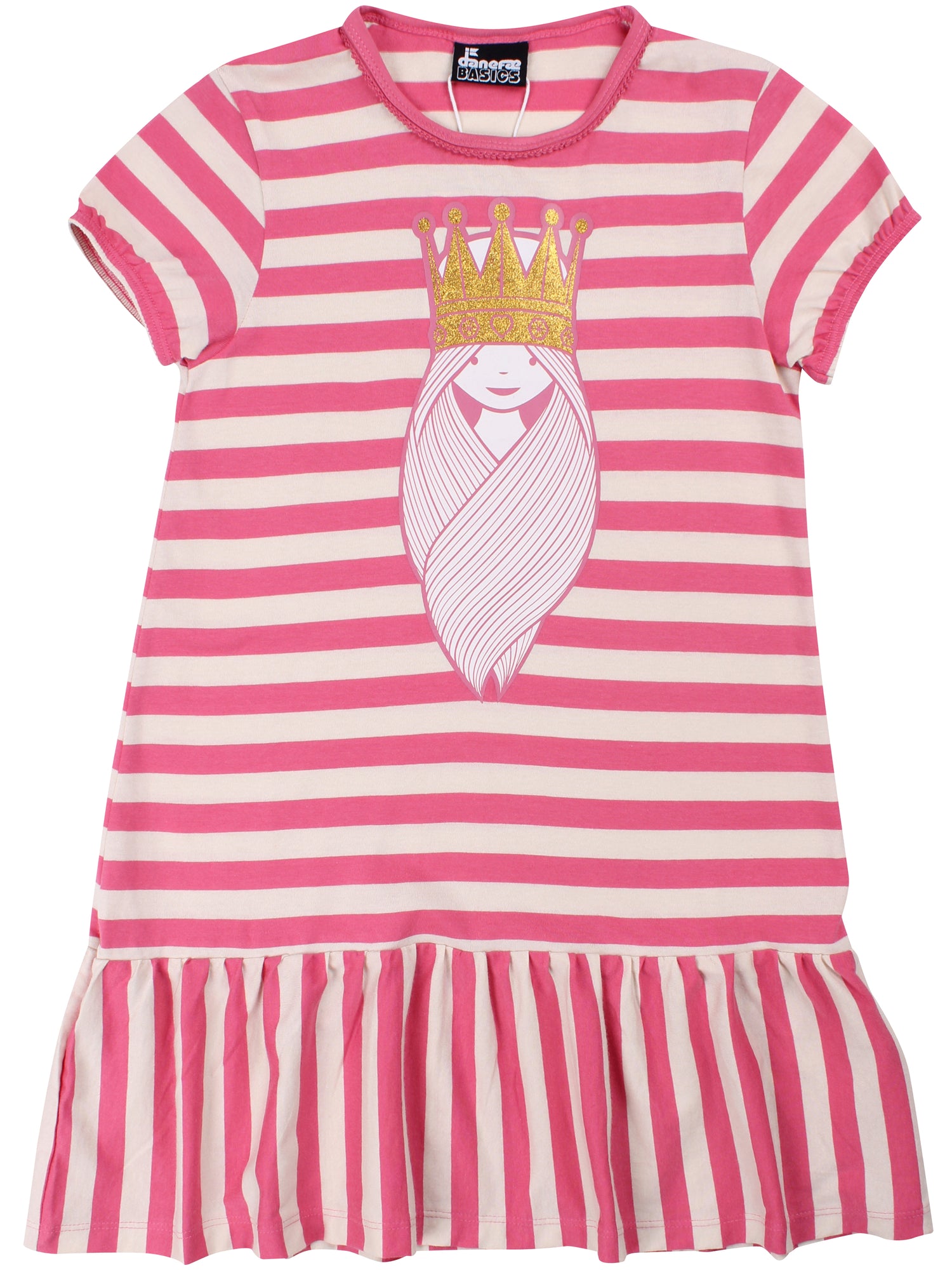 Danebasic Banana Dress Soft Cherry/Light Beige PRINSESSE