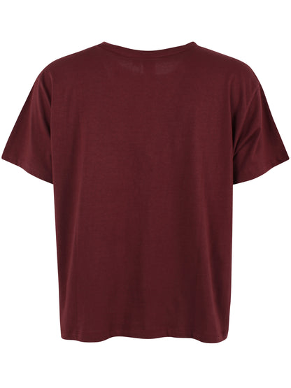 Danebasic Boxy Tee Dark Wine