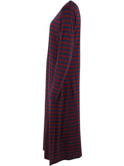 Danebasic Goodnews LS Dress Dark Cherry/Dark Navy
