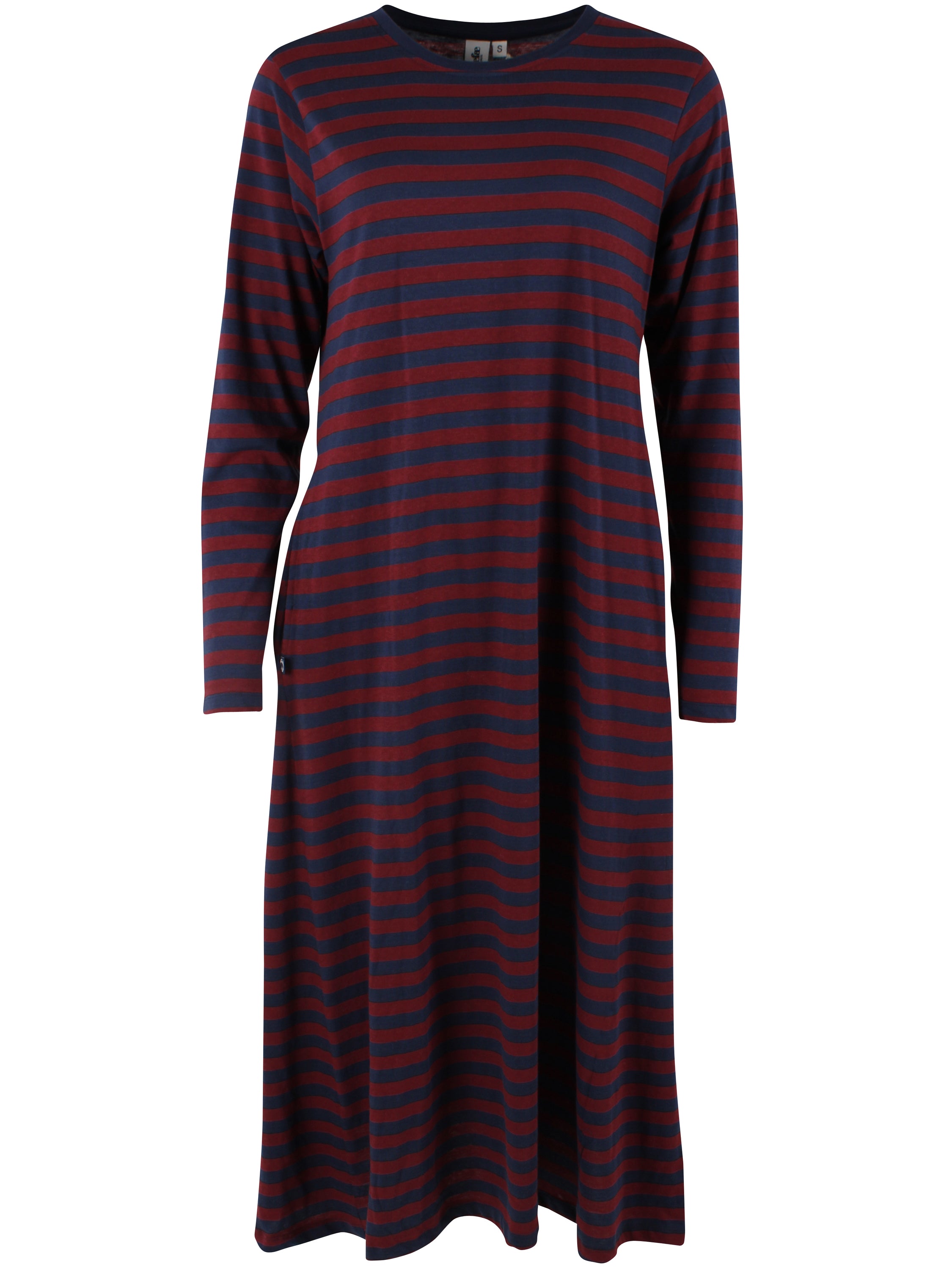 Danebasic Goodnews LS Dress Dark Cherry/Dark Navy