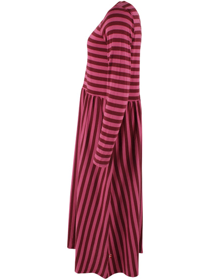 Danebasic Kroeyer LS Dress Dark Cherry/Berry Compote