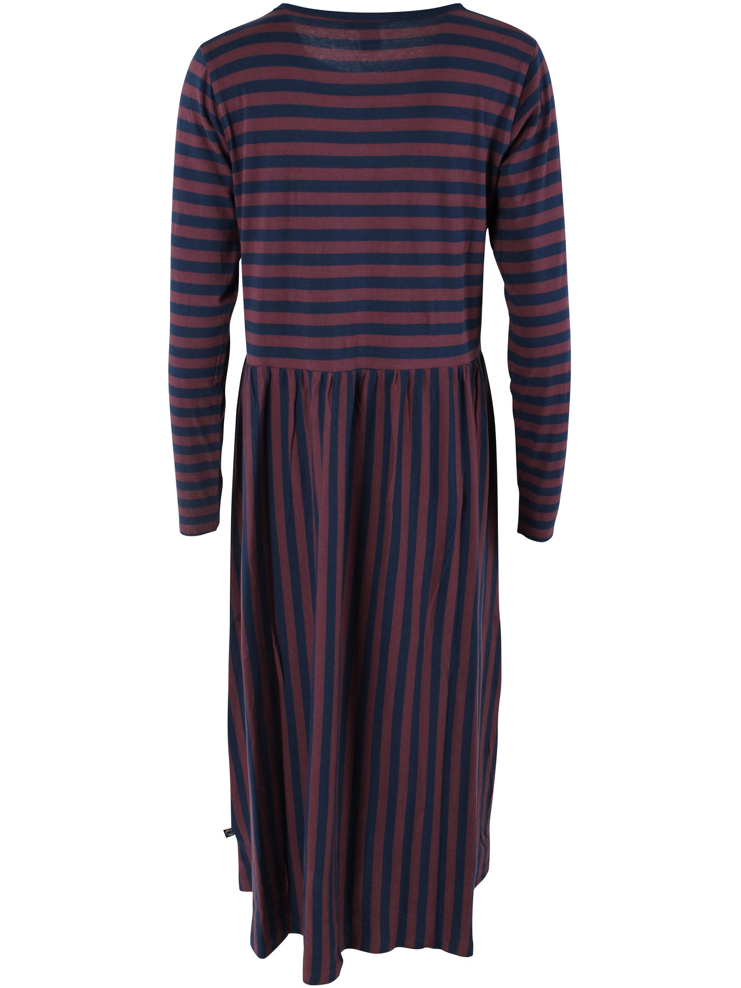 Danebasic Kroeyer LS Dress Dark Grey Blue/Grey Plum