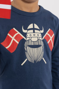 Danebasic Longsleeve Dark Grey Blue FLAGERIK